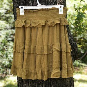 Green Layered Witchy Skirt